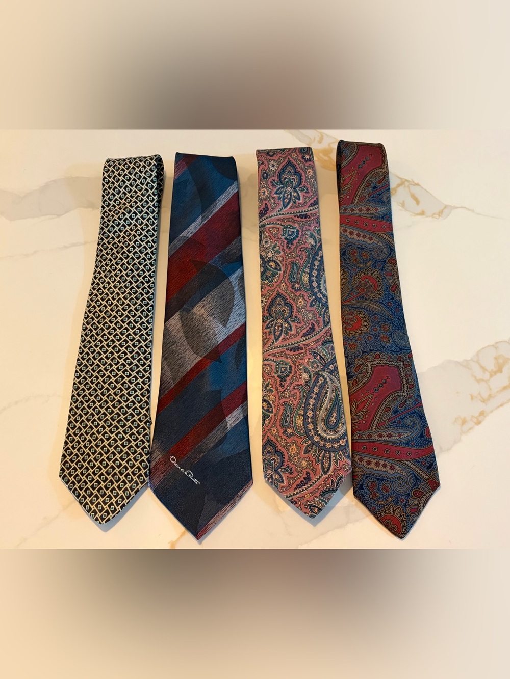 Vintage Designer Men’s Tie Lot of 4